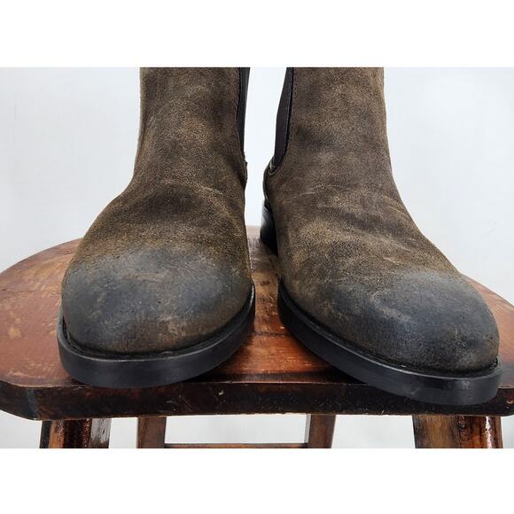 Thursday Boot Company Duchess Boot In Dark Olive Suede Size 7.5 - Picture 10 of 13